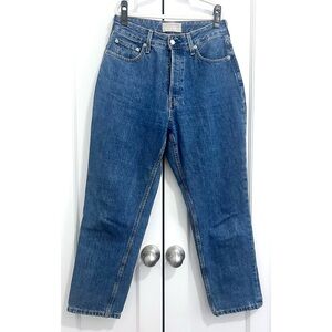 Everlane The Curvy 90s Cheeky Straight Jeans in Medium Blue Wash - Size 29